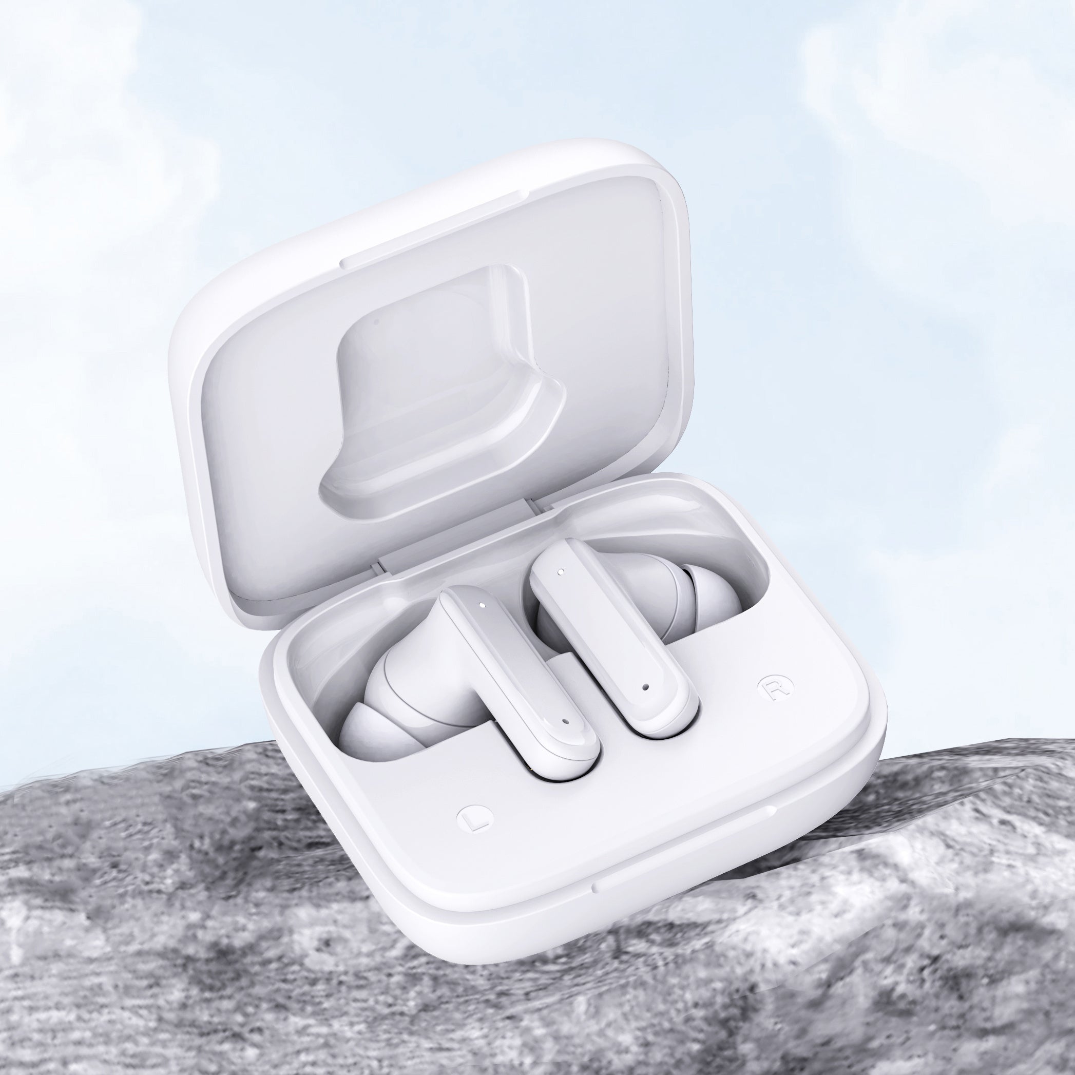 Auriculares inalámbricos con pantalla táctil LCD, micrófono, reducción de ruido para smartphones