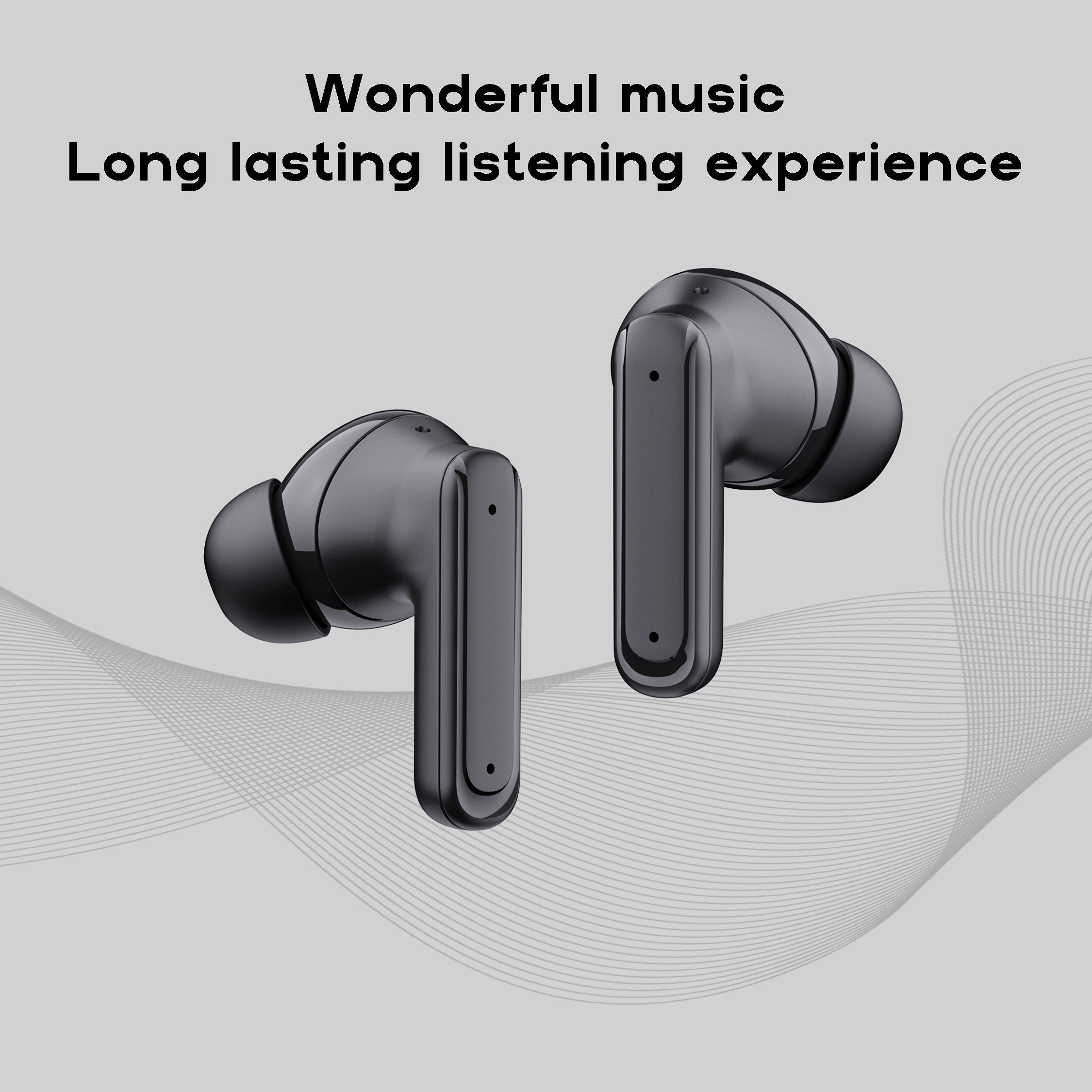 Wireless Smart LCD Touch Screen Headphones for Men and Women with Microphone and High-Quality Sound