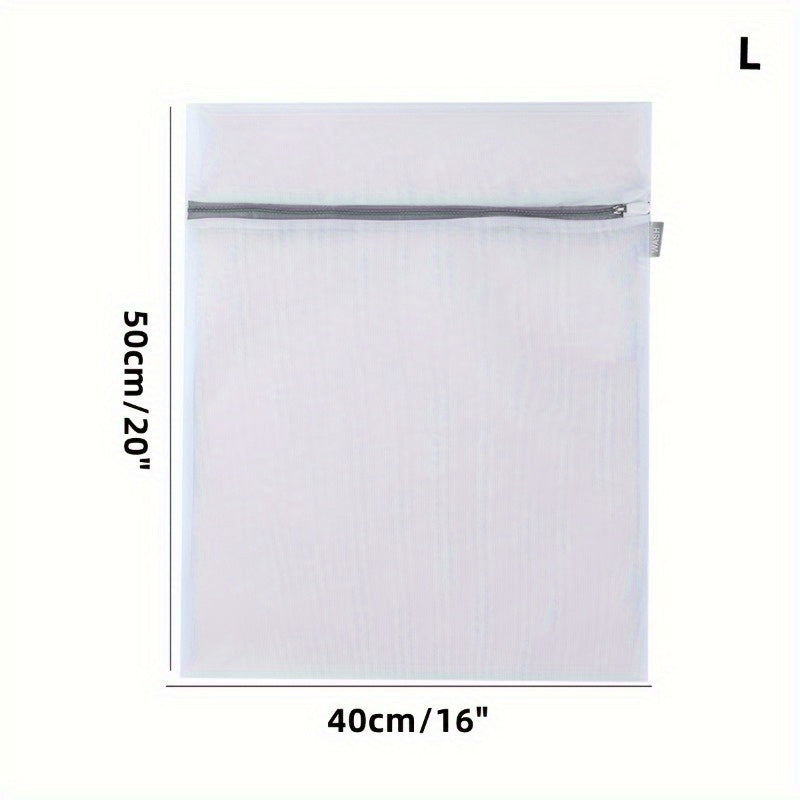 Fabric Mesh Laundry Bags Set with Zipper Closure for Delicates and Travel