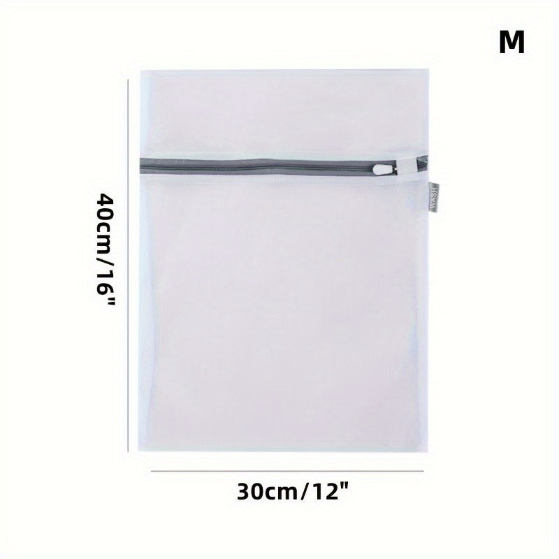 Fabric Mesh Laundry Bags Set with Zipper Closure for Delicates and Travel