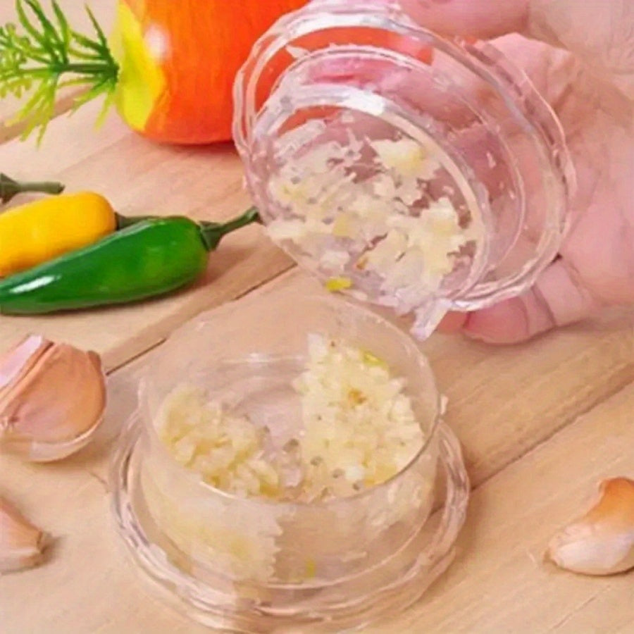 Manual Plastic Garlic Crusher for Kitchen Use No Electricity Needed
