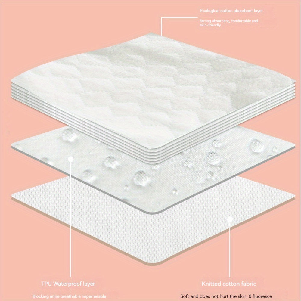 Set of 3 Reusable Cotton Diapers for Babies Breathable Gauze Cloth Pants Light Gray Sea Blue Pink