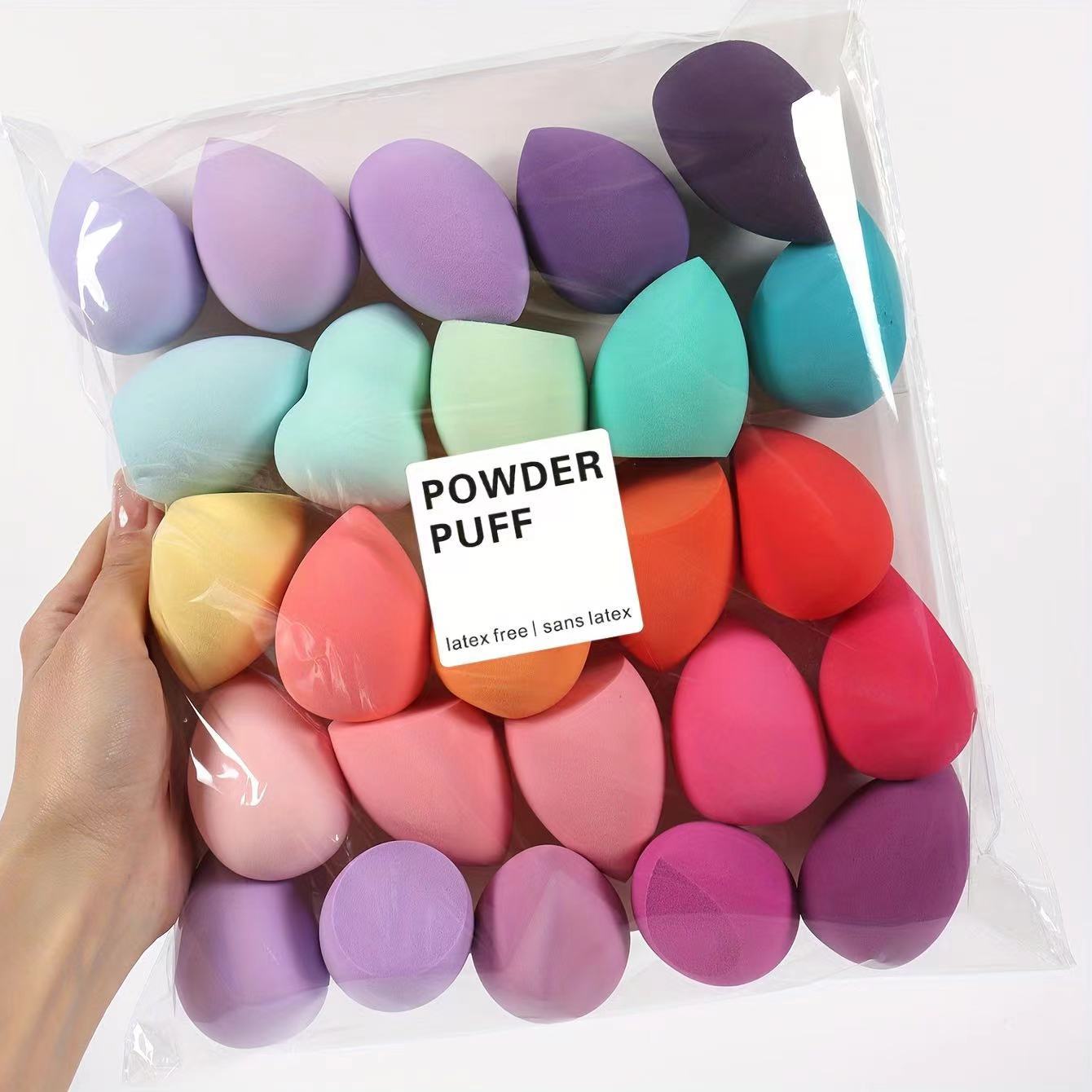 7pcs/18pcs Makeup Sponge Set Multi-Color Latex-Free Beauty Blenders for Liquid and Powder