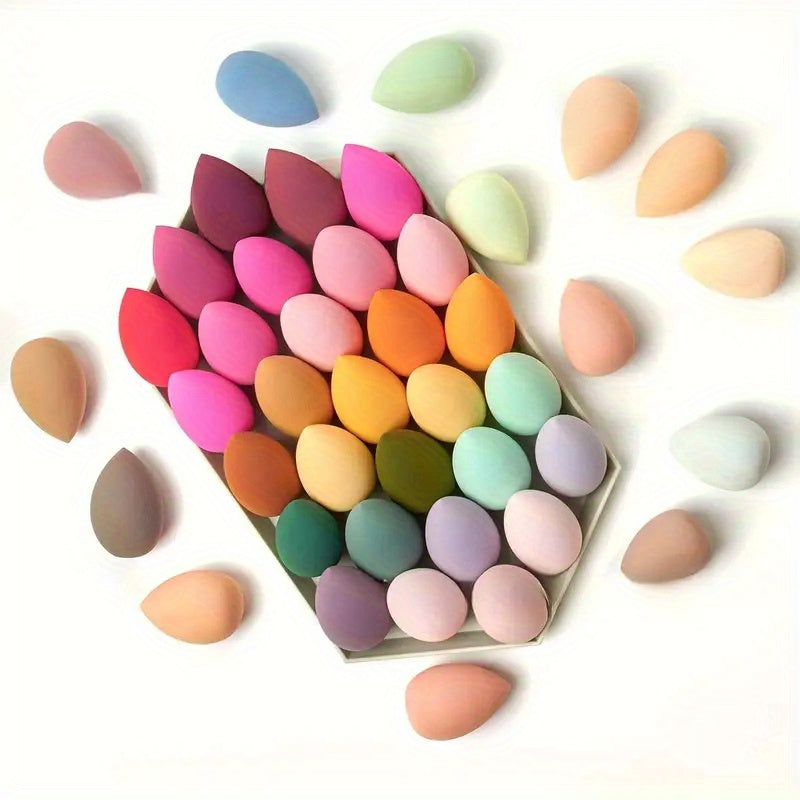 7pcs/18pcs Makeup Sponge Set Multi-Color Latex-Free Beauty Blenders for Liquid and Powder