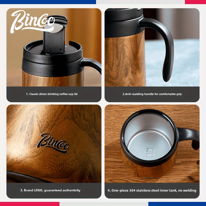 Insulated Stainless Steel Coffee Mug Double Wall Tumbler with Handle