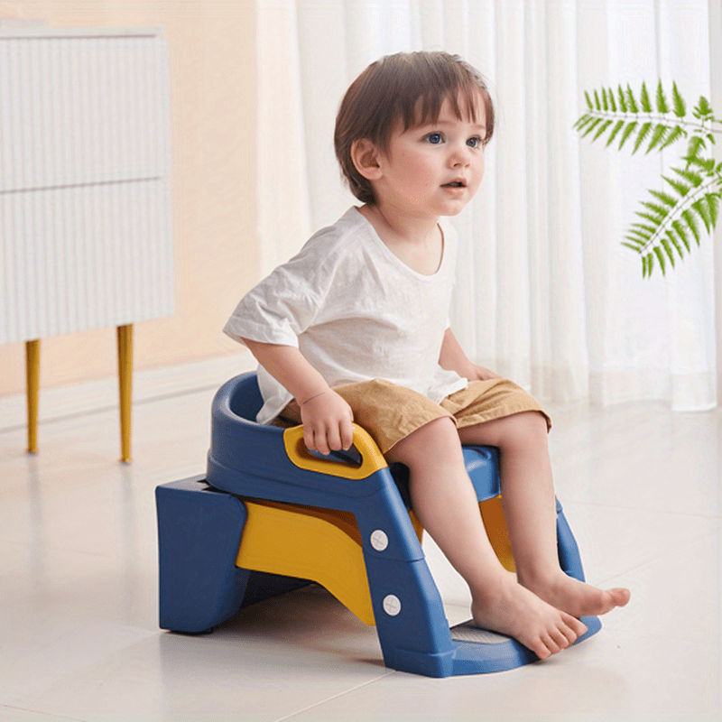 Foldable Toilet Training Seat for 3-6 Year Olds with Non-Slip Mat and Step Stool