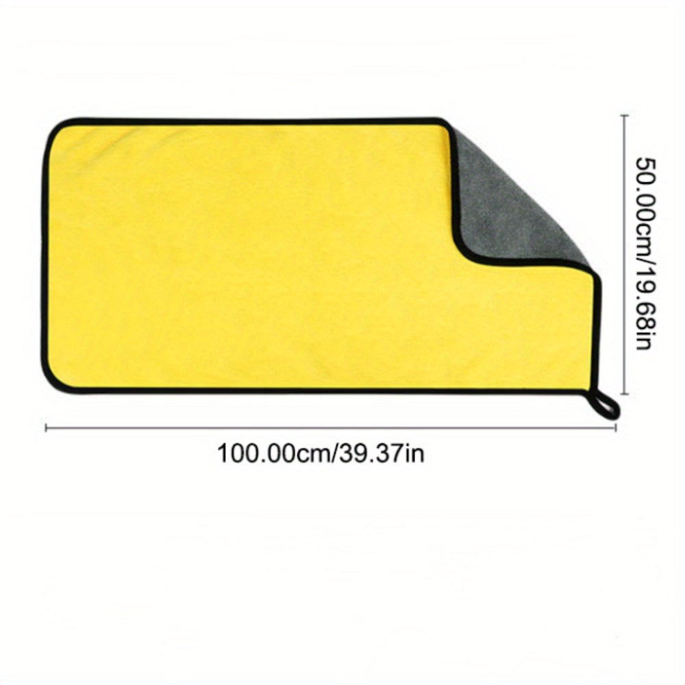 Большое микрофибровое полотенце для автомобиля для детализации и сушки, быстро сохнущее