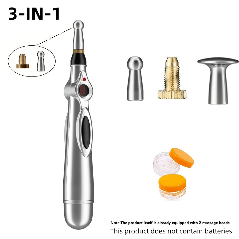 Bolígrafo de masaje eléctrico con pantalla digital y 9 modos para aliviar la espalda, la cintura y las piernas