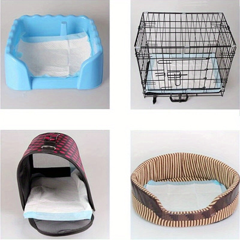 10pcs Leak-Proof Pet Pee Pads for Dogs Cats Small Animals Non-Woven Fabric Cotton Pulp