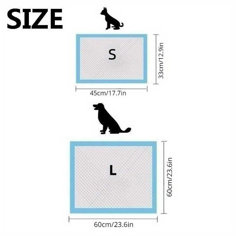 10pcs Leak-Proof Pet Pee Pads for Dogs Cats Small Animals Non-Woven Fabric Cotton Pulp