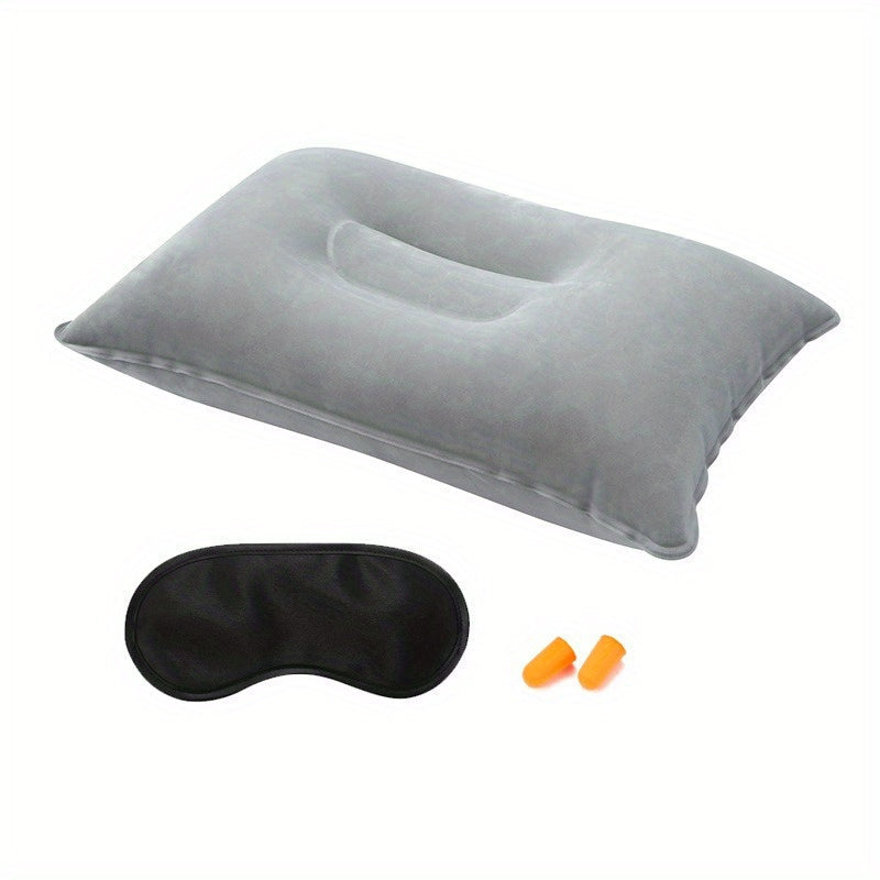 Lightweight Plush Nylon Travel Pillow Set for Neck Support and Comfort