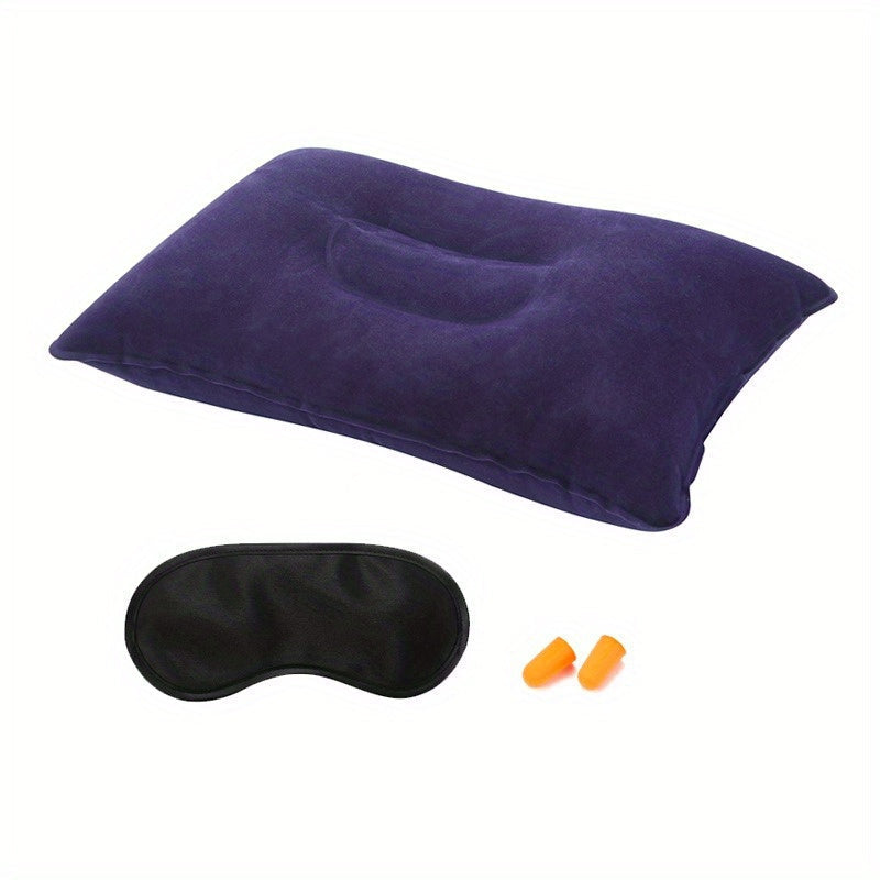 Lightweight Plush Nylon Travel Pillow Set for Neck Support and Comfort