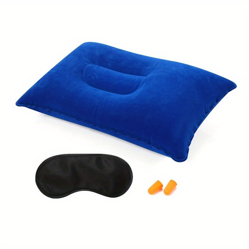 Lightweight Plush Nylon Travel Pillow Set for Neck Support and Comfort