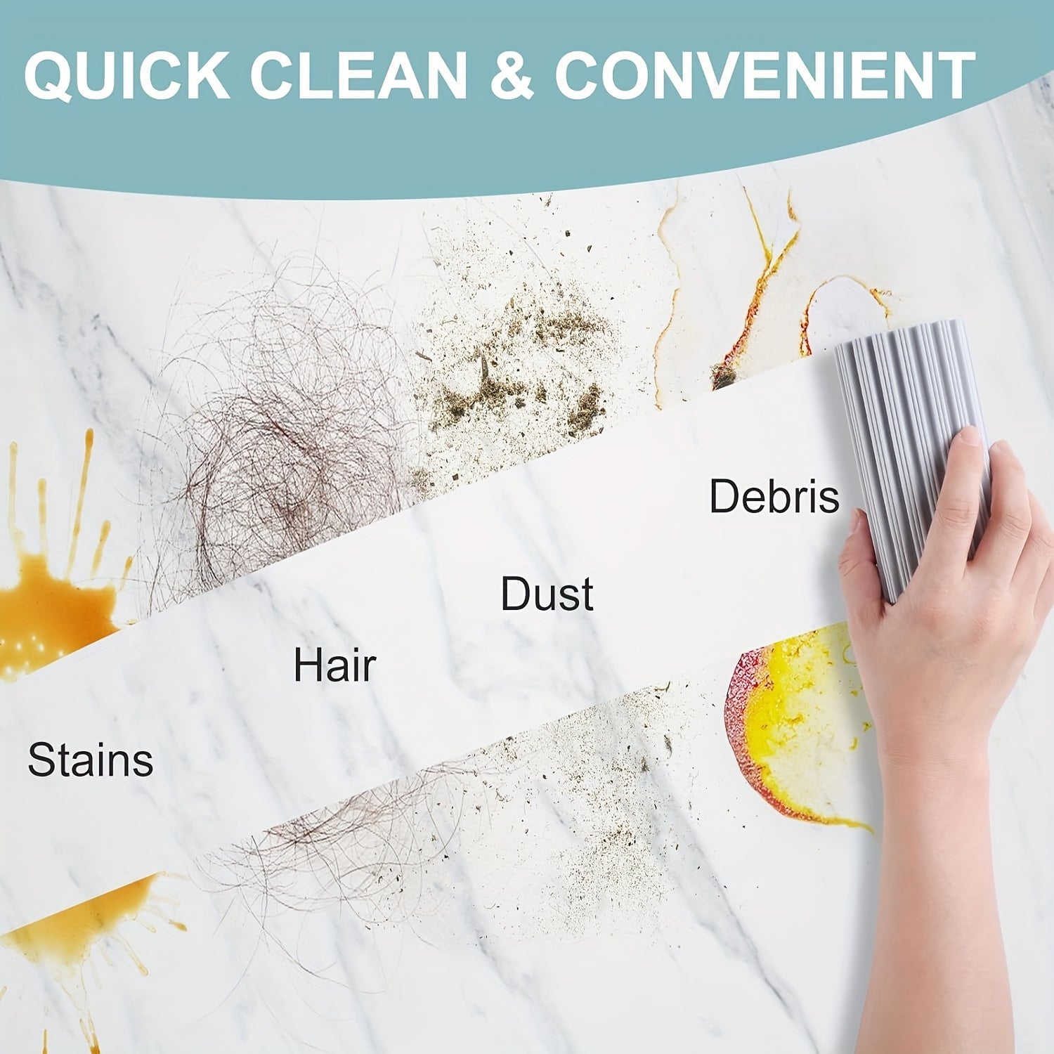 Двойные микрофибровые губки для уборки дома, прочная нетканая ткань