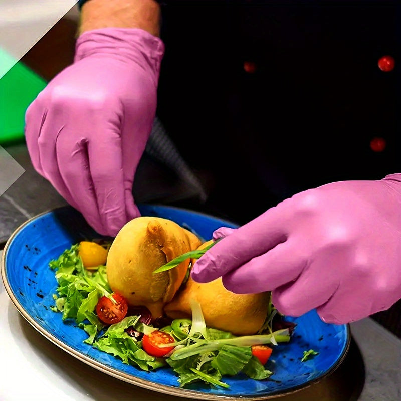 Set de guantes desechables rosas 20, 80, 150 piezas para tatuajes, manicuras, cocina