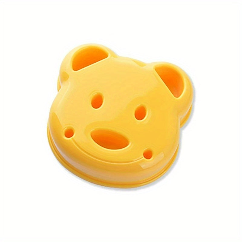 Kids' Bear-Shaped Sandwich Cutter Food-Safe Plastic for Lunches and Easter Gifts