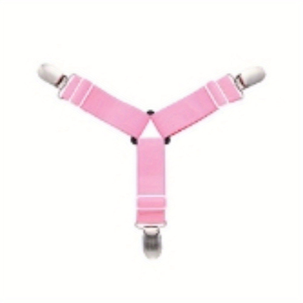 Bed Sheet Fasteners Metal Clips with Elastic Straps for Sofa Cushions and Bedding