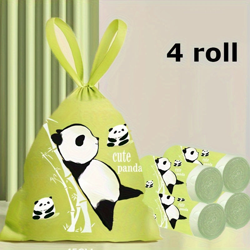 Adorable Panda Drawstring Trash Bags Tear-Resistant Durable for Home Office