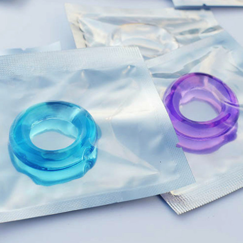 Men Adult Silikon Qovoq Halqasi 6 ta Rangi Stimulyatsiya qiluvchi Penis O'yinchoqi