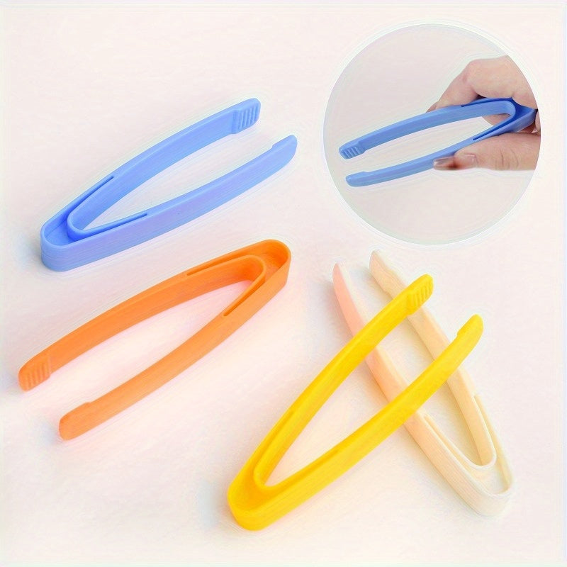 4Pcs Plastic Tweezers Set Non-Electric Durable Grip Educational Learning Tool