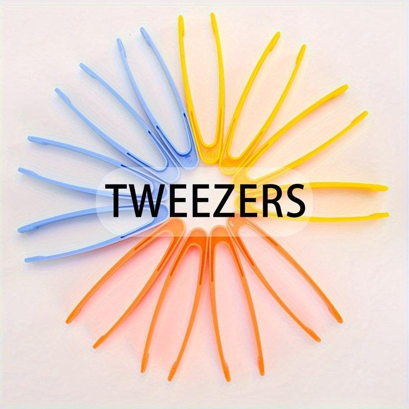 Juego de 4 pinzas de plástico conjunto de pinzas no eléctricas duraderas herramienta educativa de aprendizaje