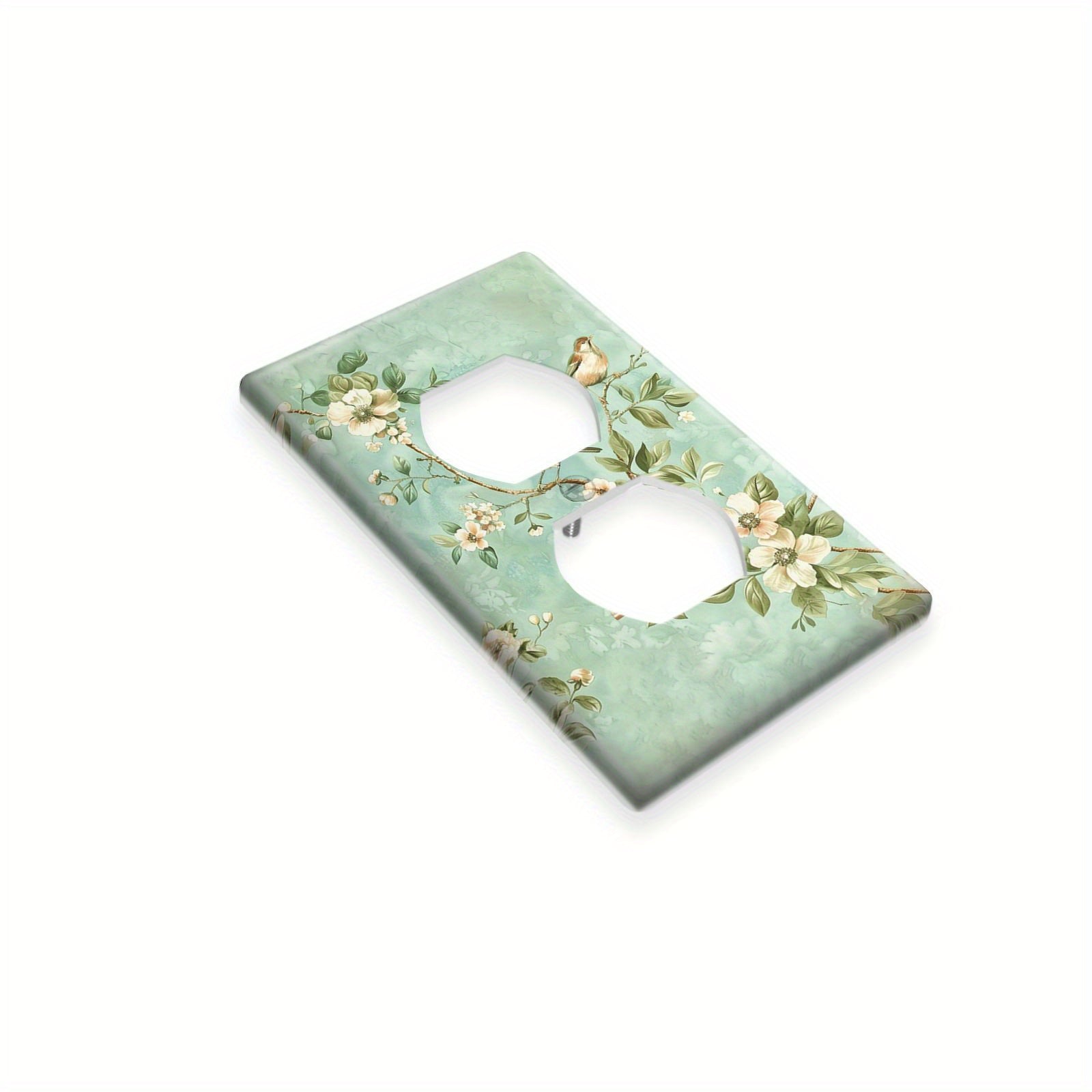 Floral Light Switch Cover Easy Install Battery-Free Home Decor