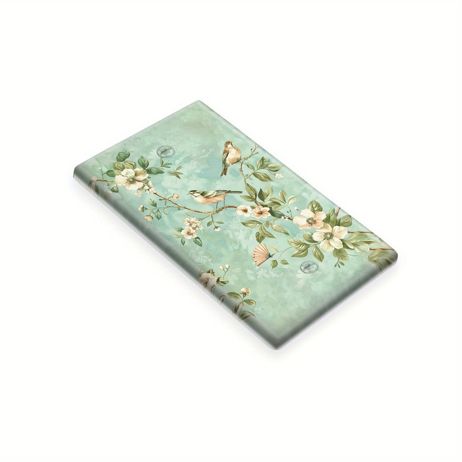 Floral Light Switch Cover Easy Install Battery-Free Home Decor