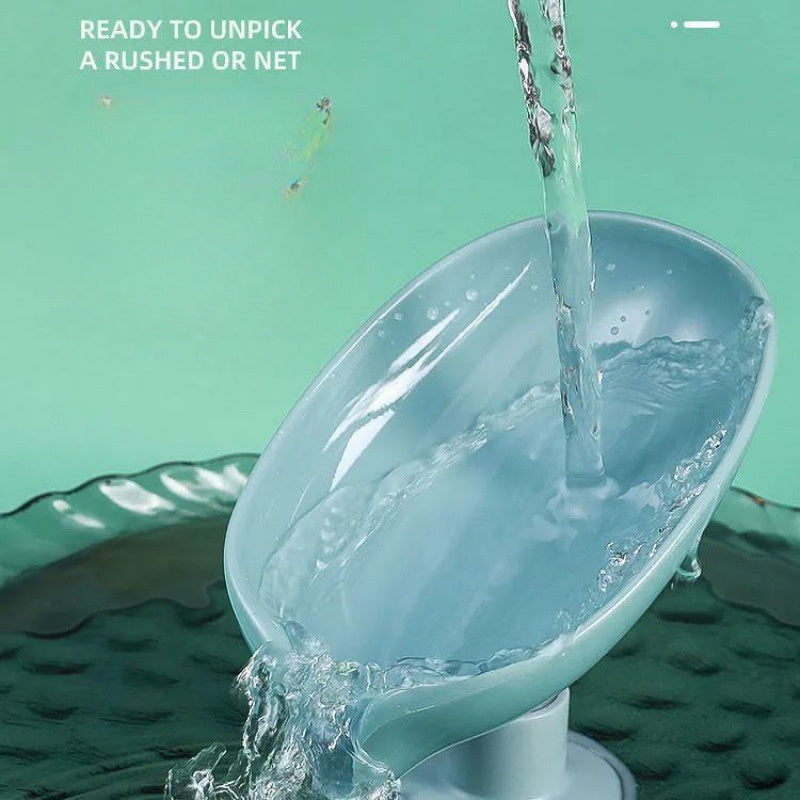 Suv o'tkazmaydigan qopqoq bilan devorga o'rnatiladigan sabun idishi, burg'ulash talab qilinmaydi. Oval plastik ushlagich, suyuqlikni oqizish uchun.