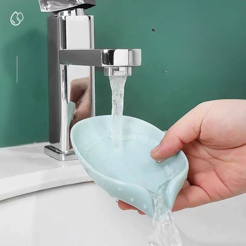 Suv o'tkazmaydigan qopqoq bilan devorga o'rnatiladigan sabun idishi, burg'ulash talab qilinmaydi. Oval plastik ushlagich, suyuqlikni oqizish uchun.