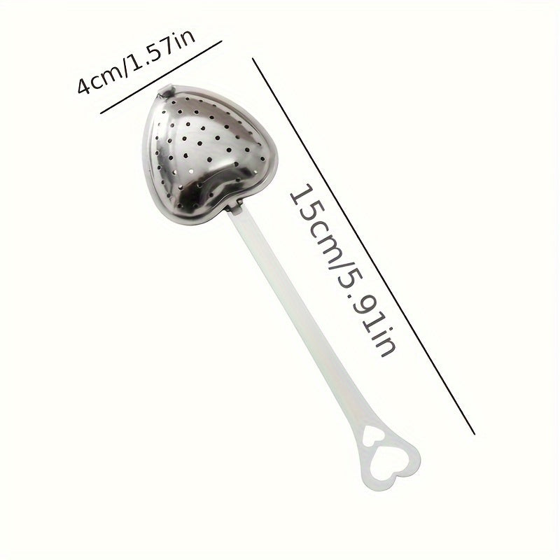 Heart-Shaped Tea Spoon Filter 1/4/8pcs Small Kitchen Tool Food Safe
