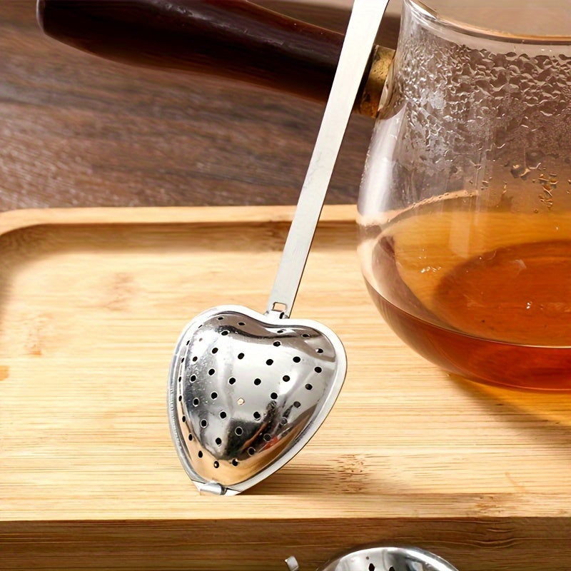 Heart-Shaped Tea Spoon Filter 1/4/8pcs Small Kitchen Tool Food Safe
