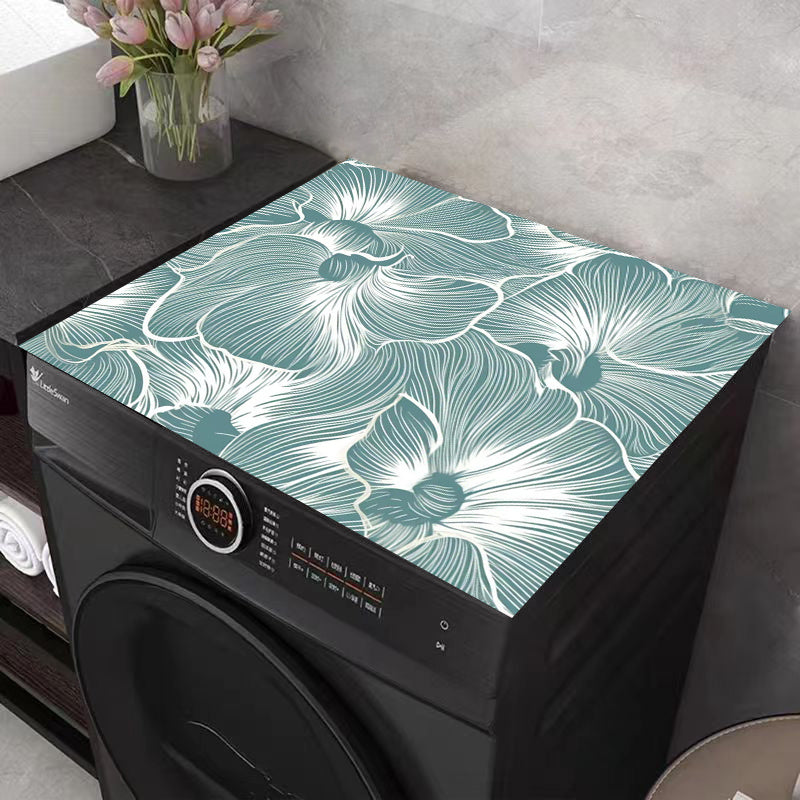 Zamonaviy bosma yuvish mashinalari uchun himoya chang qopqog'i - Tez quriydigan, so'riluvchi yuqori qoplama - Yuvish va quritish mashinasi uchun oson tozalanadigan, kir yuvish xonasi va oshxona bezaklari uchun ideal