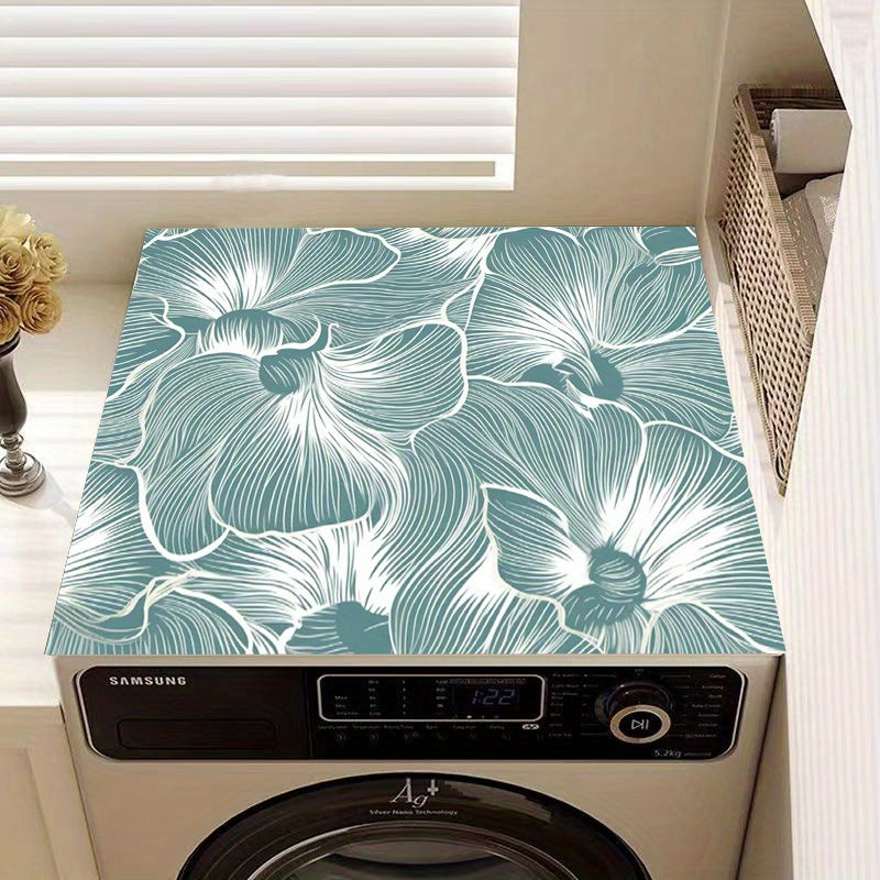 Protective Dust Cover for Washing Machines and Dryers, Quick-Drying Absorbent Top Pad
