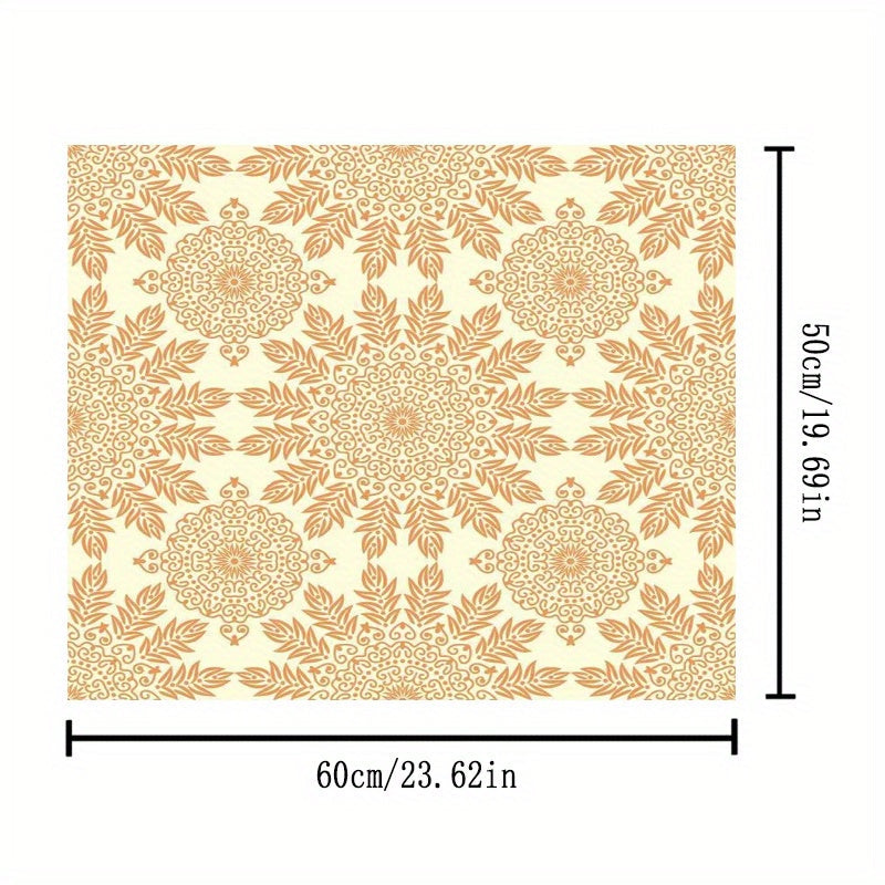 Zamonaviy Gullar Printi Yuvish va Quruq Qopqoq - Tez Quriydigan, Singdiruvchi Himoya Yuvish Qurilmalari Uchun - Nafis Dizayn, Oson Parvarishlash, Oshxona yoki Yuvish Xonasi Dekorasi Uchun Mukammal