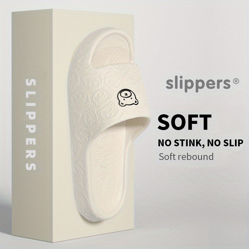 Uniseks multfilmiy ayiq EVA slaydlar yumshoq tagi, sirpanishga qarshi plyaj, uy uchun poyabzal