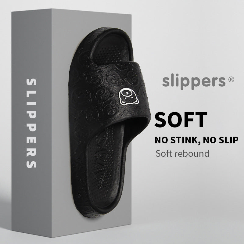 Uniseks multfilmiy ayiq EVA slaydlar yumshoq tagi, sirpanishga qarshi plyaj, uy uchun poyabzal