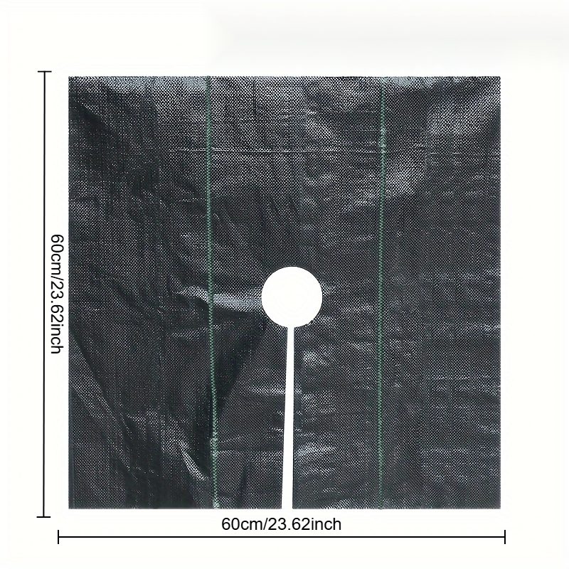 10pcs Breathable Water-Permeable Garden Fabric with Flower Cutouts for Lawn and Orchard Protection