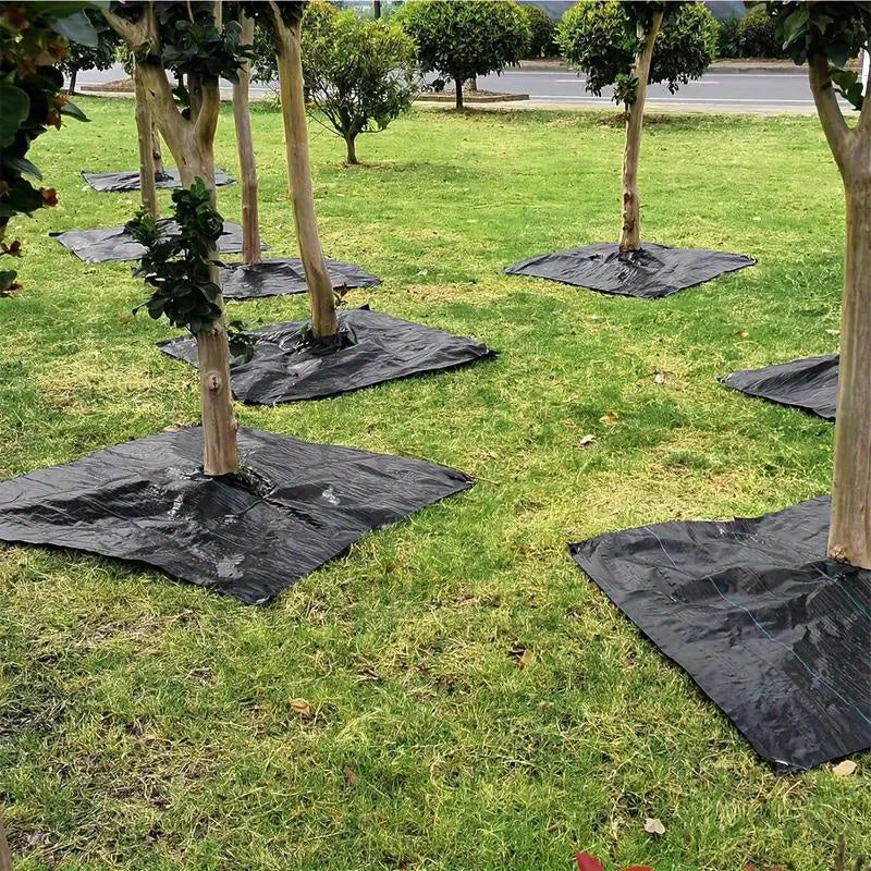 10pcs Breathable Water-Permeable Garden Fabric with Flower Cutouts for Lawn and Orchard Protection