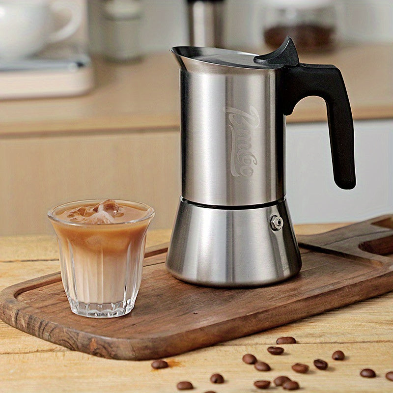 Stainless Steel Espresso Coffee Maker Moka Pot Set for Home Use