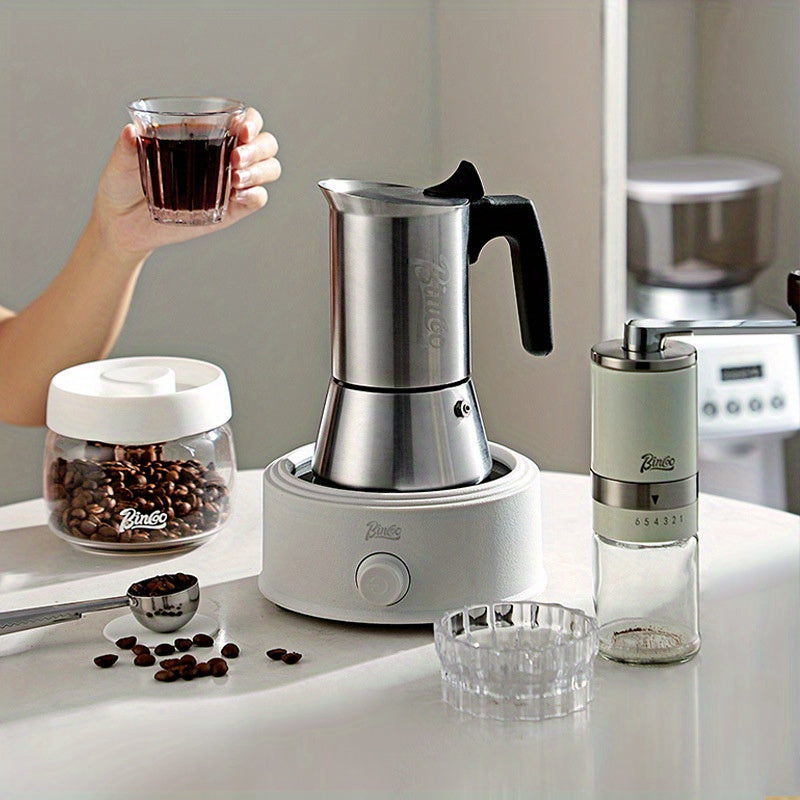 Stainless Steel Espresso Coffee Maker Moka Pot Set for Home Use