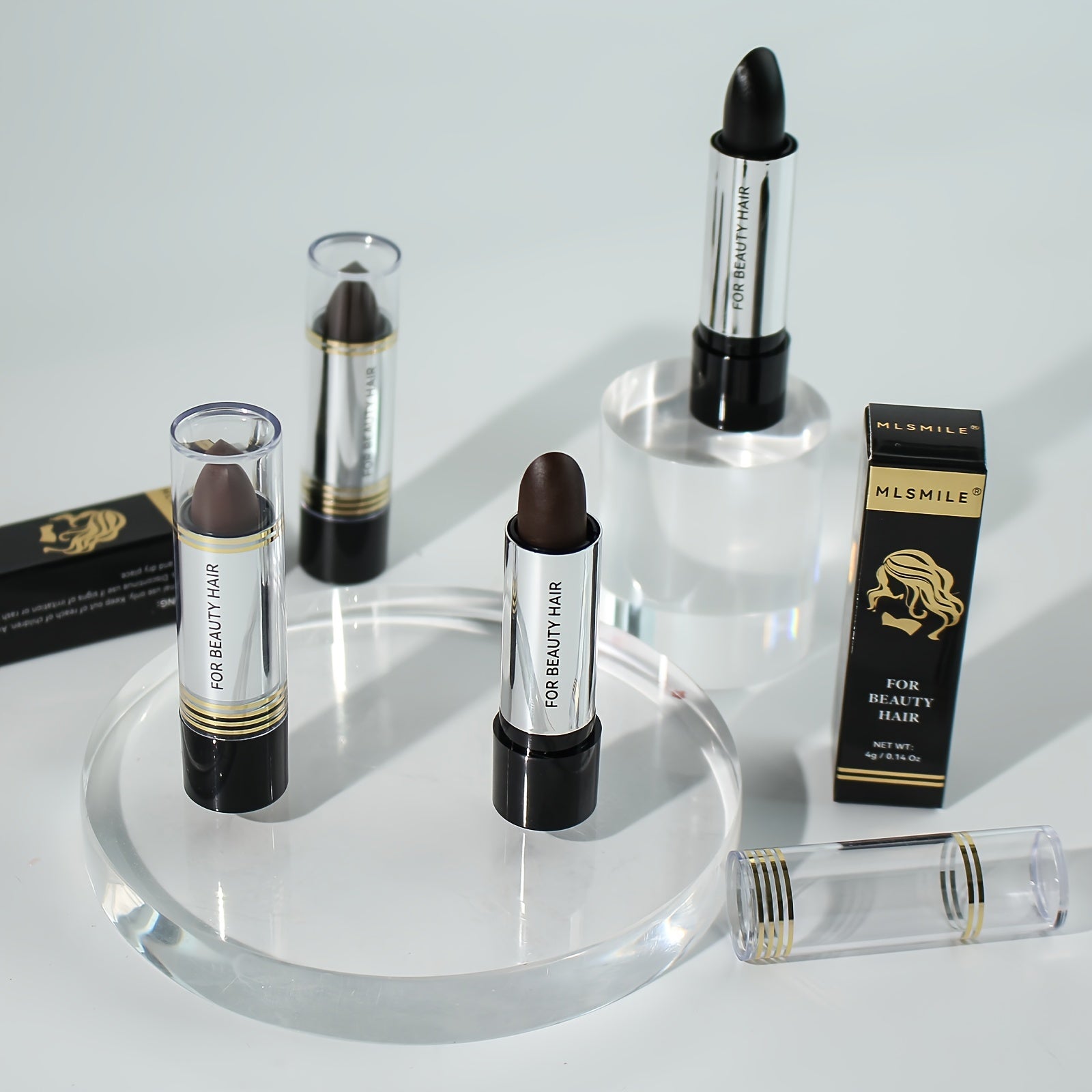 Vaqtinchalik soch bo'yash qalamchalari barcha turdagi sochlar uchun - uzoq davom etadigan, dog' qoldirmaydi