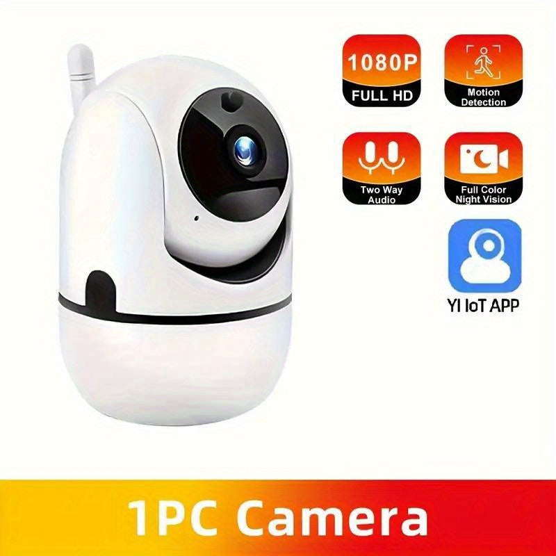 Wireless 1080P Smart Camera with Night Vision Motion Detection Two-Way Audio Pet Monitoring