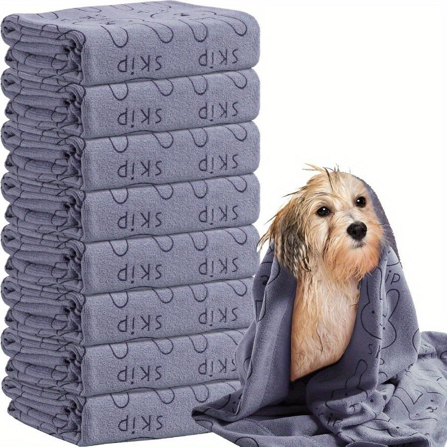 2 Pack Microfiber Dog Towels Absorbent Durable for Small to Large Breeds