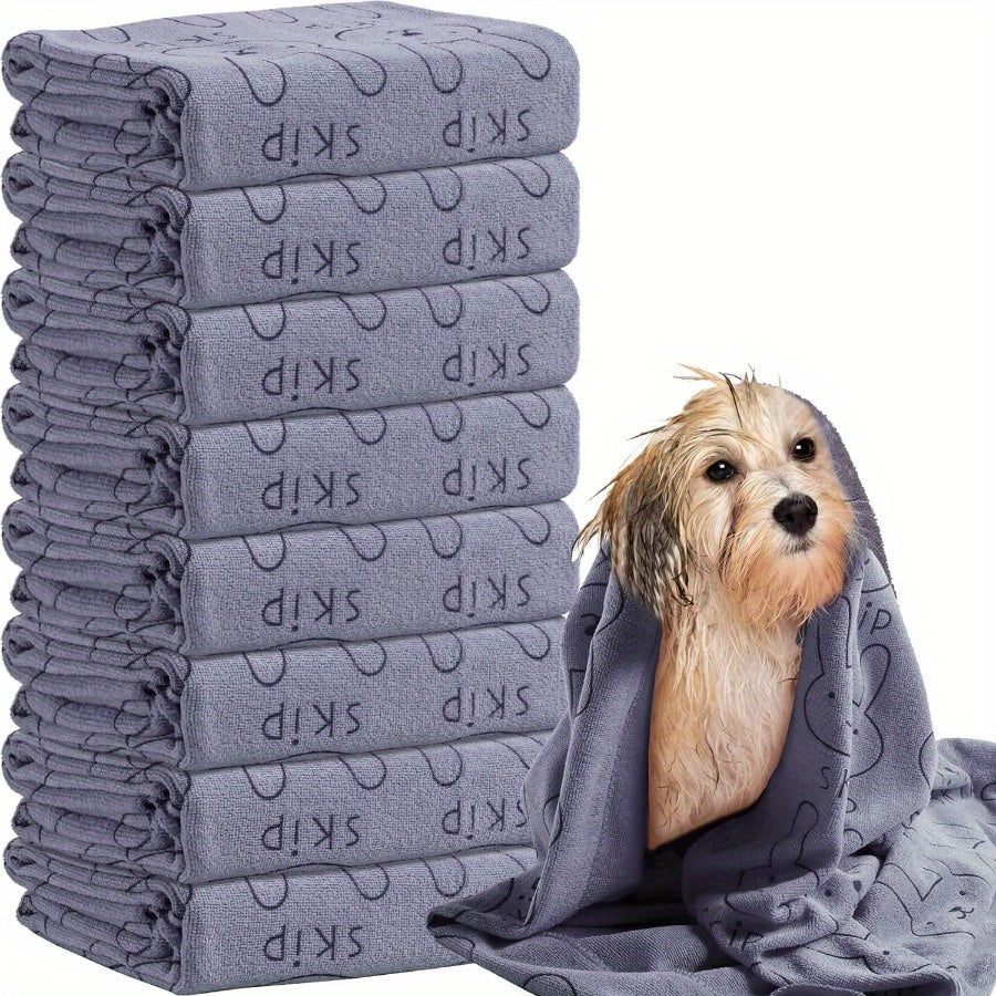 2 Pack Microfiber Dog Towels Absorbent Durable for Small to Large Breeds