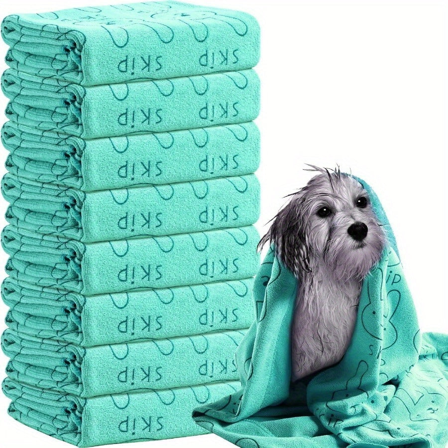 2 Pack Microfiber Dog Towels Absorbent Durable for Small to Large Breeds