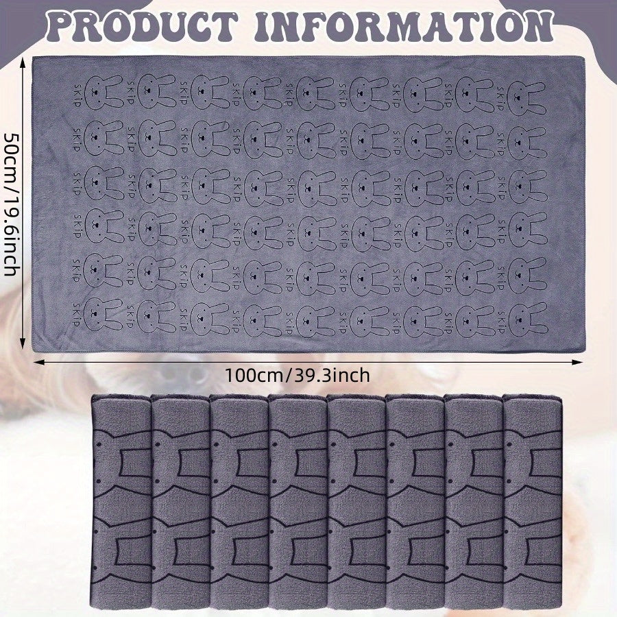 2 Pack Microfiber Dog Towels Absorbent Durable for Small to Large Breeds