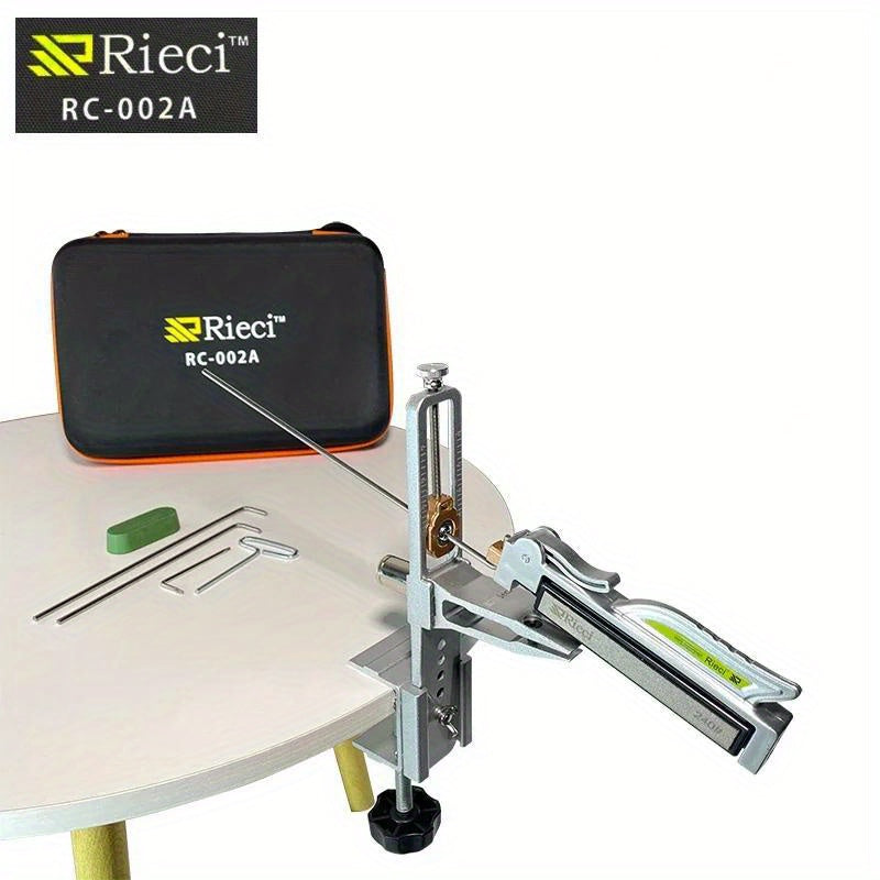 Afilador de cuchillos portátil para exteriores, ajustable de 15-30°, soporte de clip de 360°