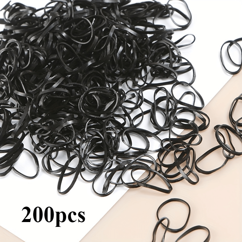 Mini Hair Ties Set for Women and Girls Elastic Rubber Bands Solid Colors 120/200/900pcs