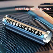 Universal Metal Car Parking Card Aluminum Phone Number Plate Auto Accessories