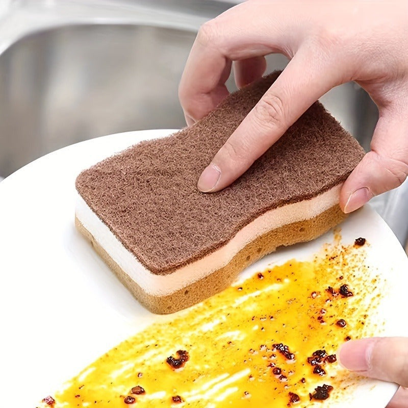 5, 10 yoki 20 ta qopqoqsiz tozalash gubkalari, 3 qatlamli. Ikki tomonlama tozalash padlari va yuqori singdirish qobiliyatiga ega. Oshxona, idish yuvish, uy va maktab tozalash ehtiyojlari uchun ideal.